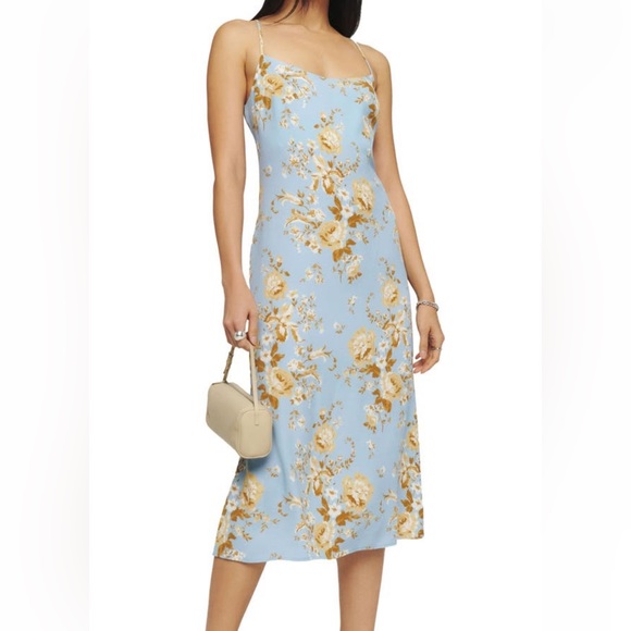 Reformation Dover Print Floral Dress Size 8 - Picture 1 of 7